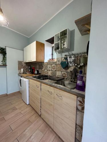 кухня, Casa Vacanze Il Vicolo - Oliveto Citra in Олівето Сітра
