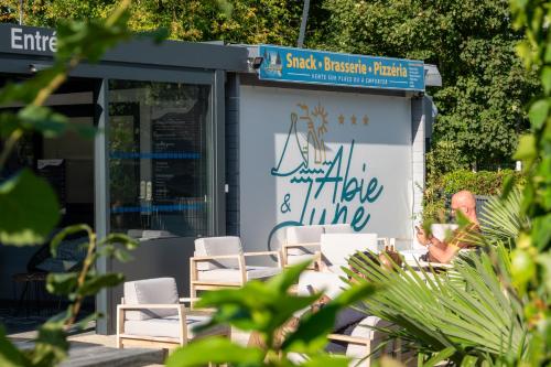 Étterem, Camping Abijune d'Étretat (Camping Abijune d'Etretat) in Le Tilleul