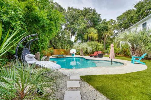 Walk to Beach Gem with Pool and Spa in Isle of Palms!