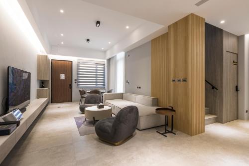 Aufenthaltsraum/ TV-Zimmer, Triple Suite Villa BnB in Penghu
