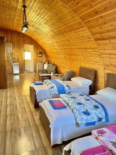 1 double bed, 1 twin bed