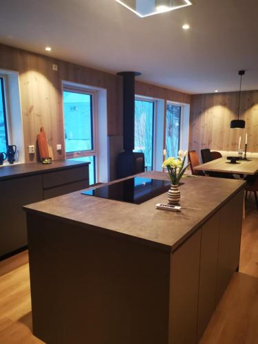 Konyha, Lofoten Seaview apartment in Sennesvik