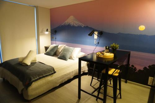 Departamento full equipado a pasos del movistar arena, moderno y cómodo con toda la magia del sur