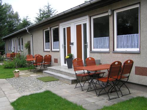 Balkons/terase, Ferienwohnungen Birkenhof in Großwoltersdorf