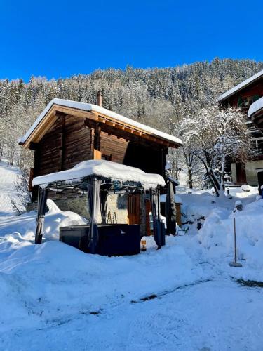 Walliser Stadel in Fieschertal, Schweiz