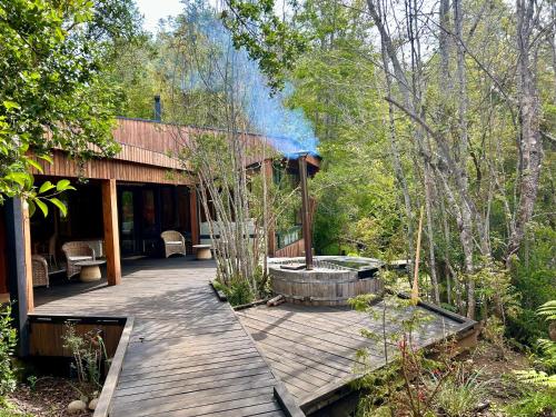 外部景觀, Lodge El Remanso, Patagonia Chile in 普耶洛