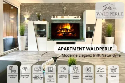 Exklusives 5-Sterne Apartment Waldperle mit Indoor-Pool, Sauna, top Lage und Ausblick in die Natur, Hunde willkommen in Schonach, Deutschland