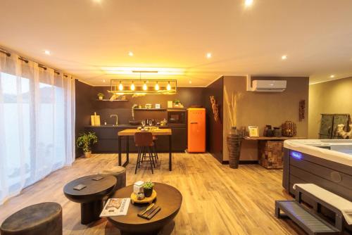 кухня, pampa-chambre-hote et spa in Warhem