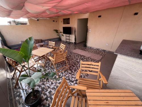 Green hostel near Ibu Tulun mecset