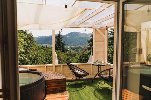 Balkons/terase, Ringat-Lak Panoramic hideout just for 2 in Kisorozi