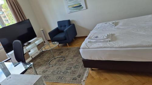 Very spacious studio with balcony - Parkview 2, Curych (fotografie 5)