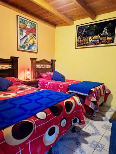 1 double bed