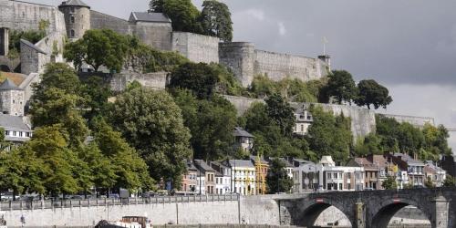 Namur, au pied de la citadelle