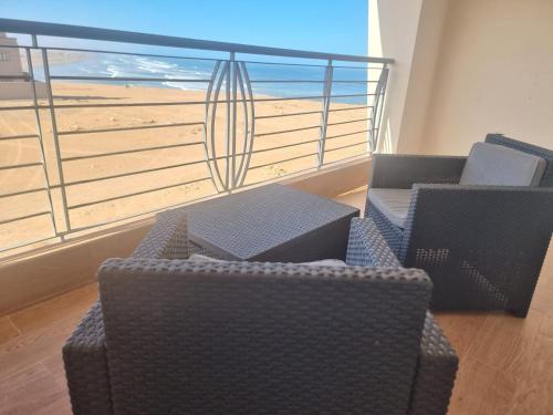 발코니/테라스, LA PERLE DE L'OCÉAN 2 Appartement de rêve face à l'Atlantique luxe, confort et dépaysement (LA PERLE DE L'OCEAN 2 Appartement de reve face a l'Atlantique luxe, confort et depaysement) in 아크펜니르