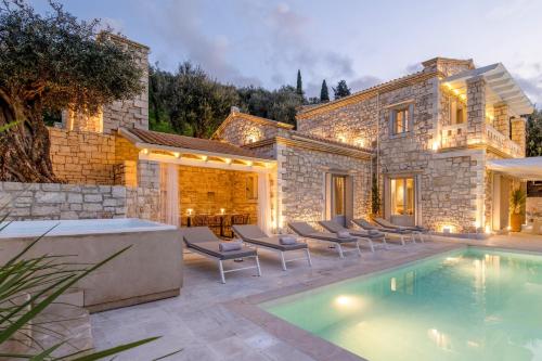 Ionian Stone Luxury Villas in Corfu gîte à louer Píthos