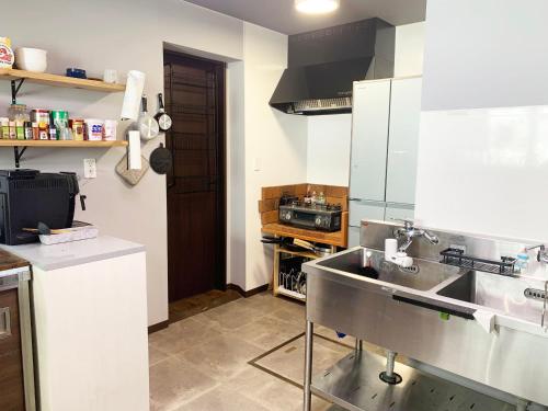 Bếp, Căn hộ 104 m² 1 phòng ngủ, 1 phòng tắm riêng ở Minamifurano (Svalbard residence ) in Minamifurano