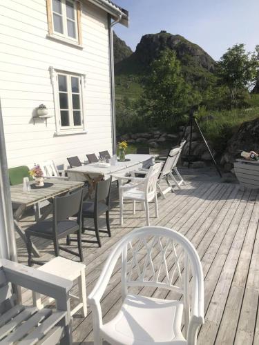 Балкон/тераса, Vettingstua, beautiful house down by the sea. in Gravdal