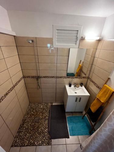 Bathroom, villa entre ciel et montagne in Le Carbet