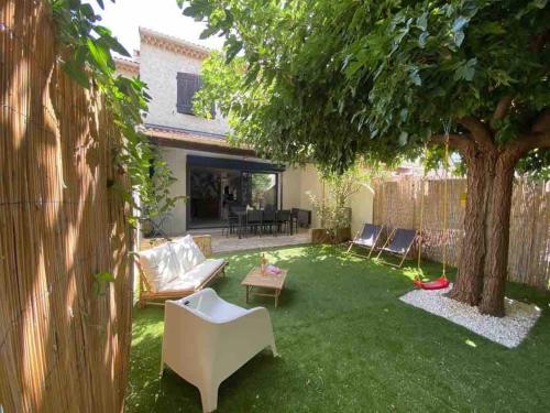 Maison toute rénovée - Jardin - Plages à 1km gîte à louer Le Pradet