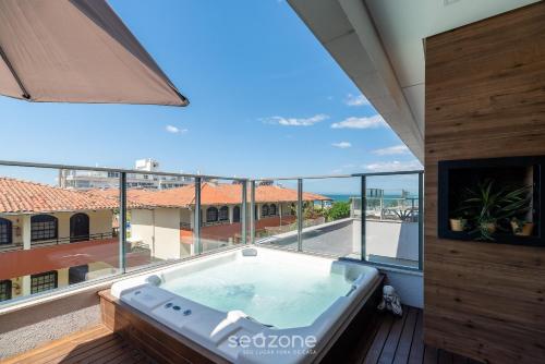 جاكوزي, Lindo Apto Zen Pé na Areia com Jacuzzi em IBC0205 (Lindo Apto Zen Pe na Areia com Jacuzzi em IBC0205) in Morro das Pedras