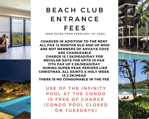 Anvaya Cove Short Term Rental Condos in Morong
