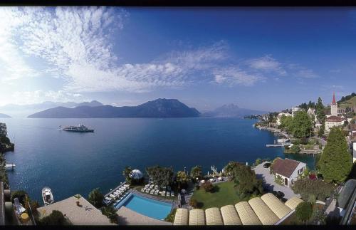 Вид, Romantik Hotel Beau Rivage Weggis - Beau Rivage Collection in Люцерна