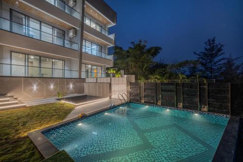 Exterior view, SaffronStays Prisma Luxury 8 bedroom Villa with Pool in Lonavala near The Oven, Pawna Dam, Lonavala