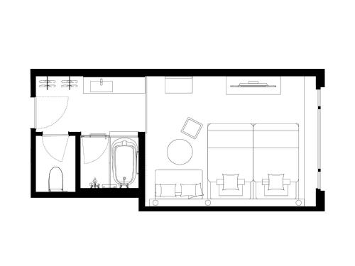 Superior Twin Room with Extra Bed and Lounge Access - Non-Smoking image 3