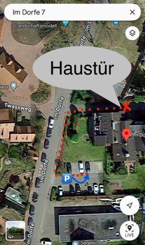 Viesnīcas āriene, Im Dorfe - Ferienvermietung Arendholz in Hude (Diepholz)