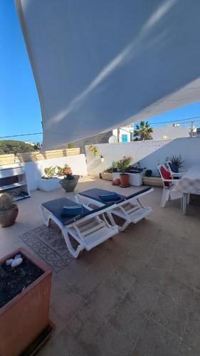 阳台/露台, Appartement Beatrice Tantana #direkt am Meer# in 坦塔纳