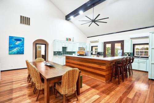 Beachfront Villa with Long Private Pier and Pool in Ambergris Caye