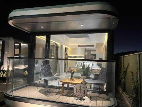 Balcony/terrace, Dionisio by LOEW Valle de Guadalupe, Ensenada, Mexico in El Porvenir