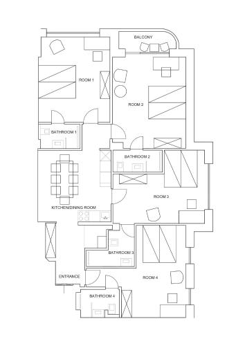 VentoBudapest with 1 optional PARKING, 4rooms & 4bathrooms, Budapešť (fotografie 4)