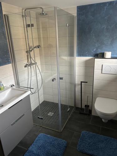 Zuhanyzó, Ferienwohnung Schieferglück (Ferienwohnung Schiefergluck) in Grundau