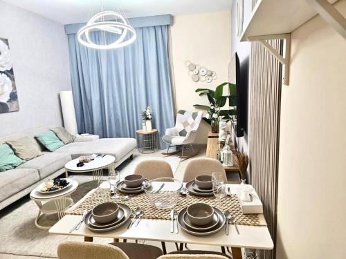 Deluxe 1BHK Apt in JVC, Self check in ! in Jumeirah Village Circle