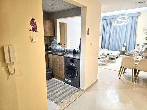 Deluxe 1BHK Apt in JVC, Self check in ! in Jumeirah Village Circle