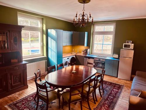 ห้องครัว, Appartement Rheinfelsblick - Historische Eleganz und moderner Komfort in ซังท์ กัวล์