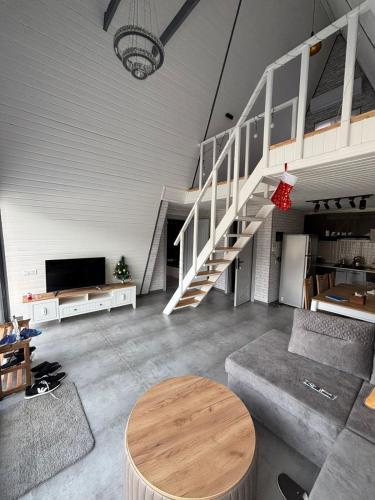 Cozy villa in snowy forest in Qechresh
