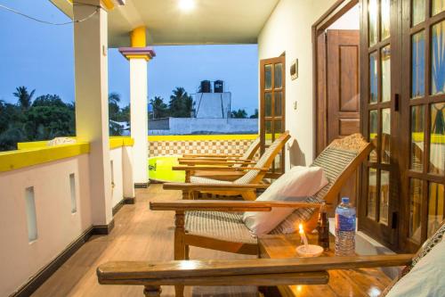 Balcony/terrace, Relax Beach Arugambay  in Arugam Bay