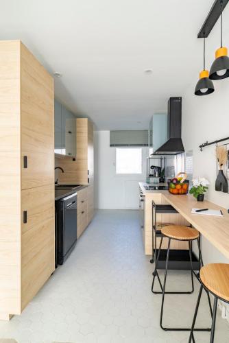 kök, Family apartment facing lakes - Paris & Disneyland in Lognes