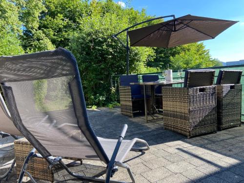 陽台/露台, Ferienhaus Mayer Dahn Wohnung Neven in 達恩