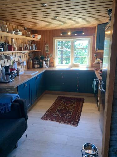 مطبخ, Cabin at Kvamskogen with a great view in Norheimsund
