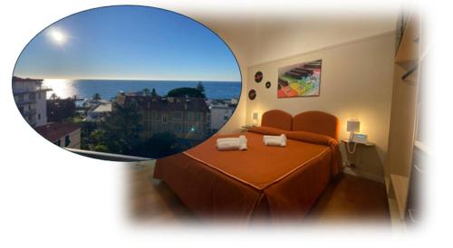 Habitación doble, vistas al mar, balcón