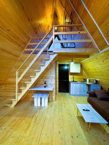 厨房, Le GaBe Canyon Eco Houses in 马尔特维利