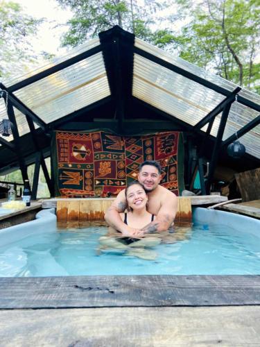 Bañera de hidromasaje, La Colmena eco lodge in Puerto Varas