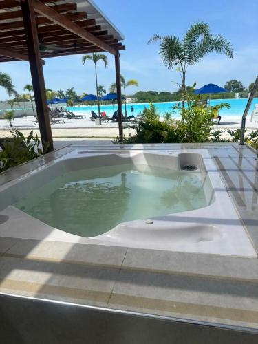Sauna, BAIA Kristal Cartagena Condo in Punta de Canoa