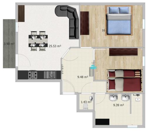 Ferienwohnung Steintal in 蒂真