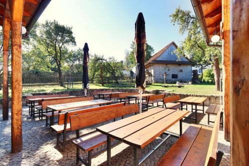 Erkély/terasz, Pension Klokoci in Snezne