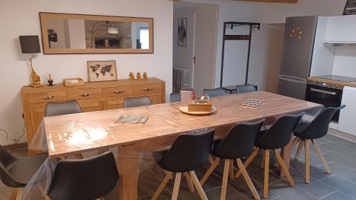 virtuve, Gite Le Buisson - Spa and sauna in Saint-Front