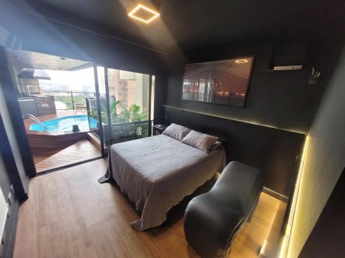 Morumbi, Apartamento Pub, SPA com hidromassagem, PISCINA Aquecida PRIVATIVA, LAREIRA, tudo que voce  in ヴィーラ アンドラデ